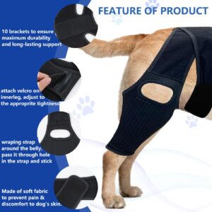 SACERKU Dog Knee Brace with Side Stabilizers for Dog ACL, Adjustable Canine Shoulder Leg Hip Wraps for Arthritis & Torn CCL, Wound Care & Loss of Stability from Arthritis (M, Black)