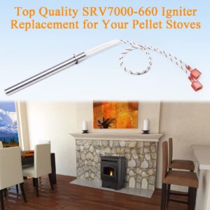 Criditpid SRV7000-660 Igniter for PelPro PP130, PP60, PP70 Pellet Stove, Pleasant Hearth PH35PS, PH50CABPS Pellet Stoves.(2 Pack)