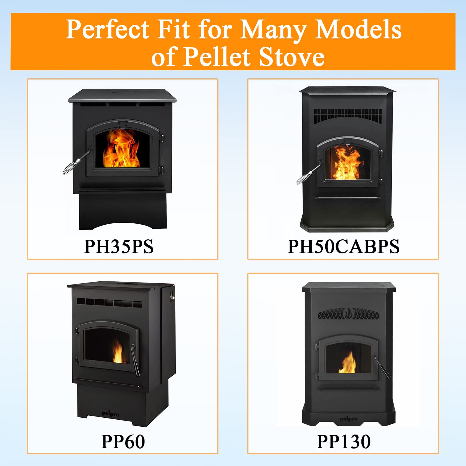 Criditpid SRV7000-660 Igniter for PelPro PP130, PP60, PP70 Pellet Stove, Pleasant Hearth PH35PS, PH50CABPS Pellet Stoves.(2 Pack)