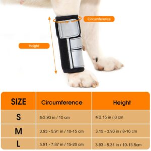 Avont Dog Front Leg Brace, Wrist Compression Wrap Sleeve, Protects Wounds Prevents Licking Help Recover from Injuries Sprains and Arthritis -1 PCS(S)