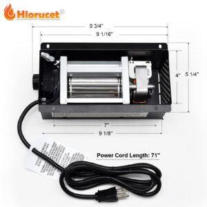 Hiorucet Speed Variable PBAR-2427 Fireplace Blower Fan Kit for Pleasant Hearth Vent Free Stove or Wood Burning Stoves, GHP Group VFS2-PH30DT VFS2-PH20DT VFS-PH20DT, 3200RPM Improve Heating Efficiency.