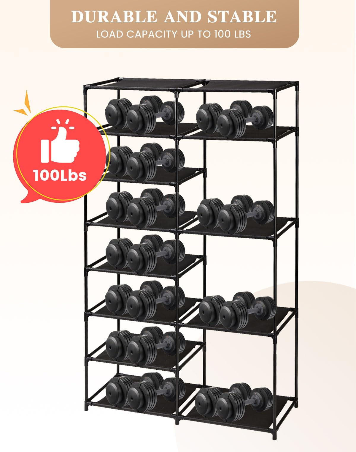 HOUSE AGAIN Shoe Rack Storage Organizer, 8 Tier Tall Shoe Rack,Shoe Holder,Shoe Stand,Free Standing Shoe Shelf for Garage Closet Entryway, 26-30 Pairs Metal Shelf Large Stackable for Boot,Black