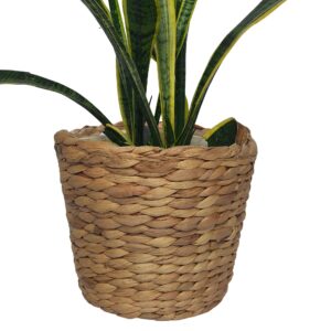 Set of 3 pcs Stylish Seagrass Planter Basket - Natural Water Hyacinth Small Storage - Made of Eco Friendly - Flower Pot Table Decoration - Boho Decor - Gift For Her