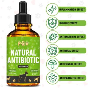 Antibiotic for Dogs | Dog Antibiotic | Antibiotics for Dogs | All Natural Antibiotics | Pet Antibiotics | Organic Ingredients | 2 oz