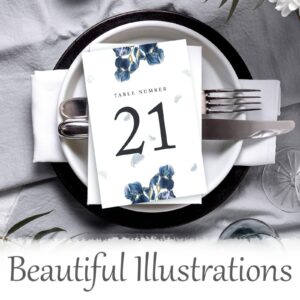 1-30 Table Numbers, Wedding Table Numbers Plus Head Table and Gift Table 32 Pieces, Double Sided Wedding Reception Table Numbers, Wedding Seating Chart, Special Event Table Number Signs 4x6.