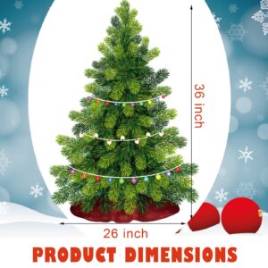 Cholemy 41 Pcs Christmas Tree Wall Sticker 36 x 26.27 Inch Vinyl Christmas Decoration Stickers Removable Xmas Balls Wall Decor Decal for DIY Art Window Living Room Bedroom Nursery School Cafe Hotel