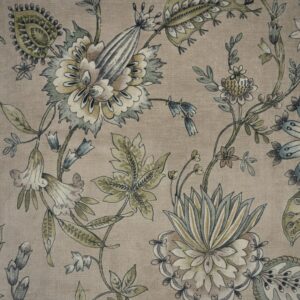 TOP FABRIC, Gia Jacobean Floral Chenille Upholstery Fabric - Whimsical Multicolor Design - 100% Polyester - 55 Width