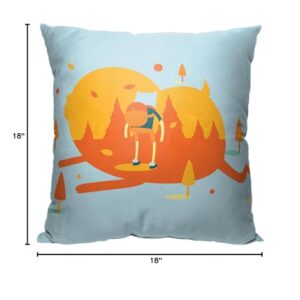 Northwest Time Pillow, 18" x 18", Adventure Awaits