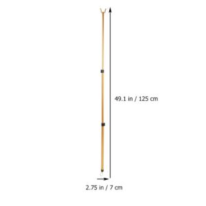 Cabilock Reach Hook Clothes Pole Reach Stick Retractable Long Reach Stick Closet Pole Clothesline Pole Hooks Telescoping Garment Pole for Closet Shelf Reaching