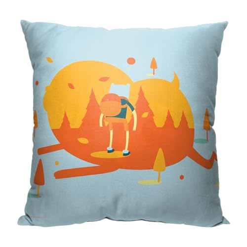 Northwest Time Pillow, 18" x 18", Adventure Awaits