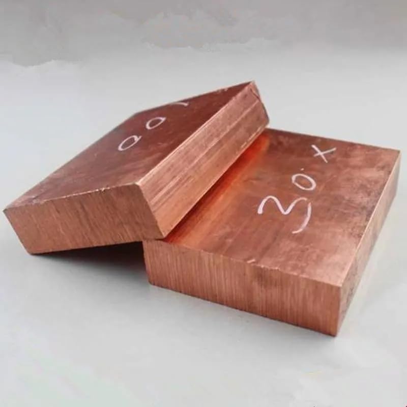 20mm to 60mm Solid Copper Block Pure Copper Plate Electrode Sacrificial Anode Plating Sheet Customized CNC service (30x30x30mm 1pc)