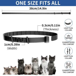 4 Pack Flea Collar for Cats, 32 Months Flea and Tick Prevention for Cats, Waterproof Cat Flea Collar, Natural Cat Flea and Tick Treatment, Adjustable Flea and Tick Collar for Cats Kittens(4 Colors)