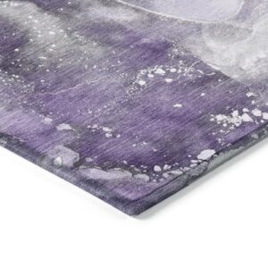 Addison Rugs Chantille ACN518 Purple 2'6" x 3'10 Indoor Outdoor Area Rug, Stain Resistant, Machine Washable, Non Shedding, Bedroom, Living Room, Dining Room, Kitchen Rug