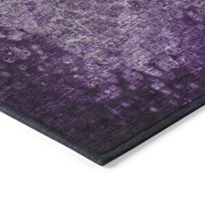 Addison Rugs Chantille ACN565 Purple 5' x 7'6 Indoor Outdoor Area Rug, Stain Resistant, Machine Washable, Non Shedding, Bedroom, Living Room, Dining Room, Kitchen Rug