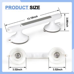 Grab Bars for Shower, Shower Handle for Bathroom, Suction Cup Grab Bars with Indicators, Shower Handles for Elderly, Handicap Grab Bars for Senior, Tool Free & No Drill Balance Bar for Bathtub