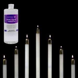 Altar Pure Liquid Paraffin Candle Fuel for Liturgical use | Liquid Church Candle Fuel Wax Free | Suitable for use in All Candle Shells | 1 US Quart or 32 Fluid Ounces.