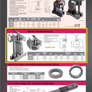 HHIP 8600-3055 3 Ton Ratchet Type Arbor Press with Mulit Gage