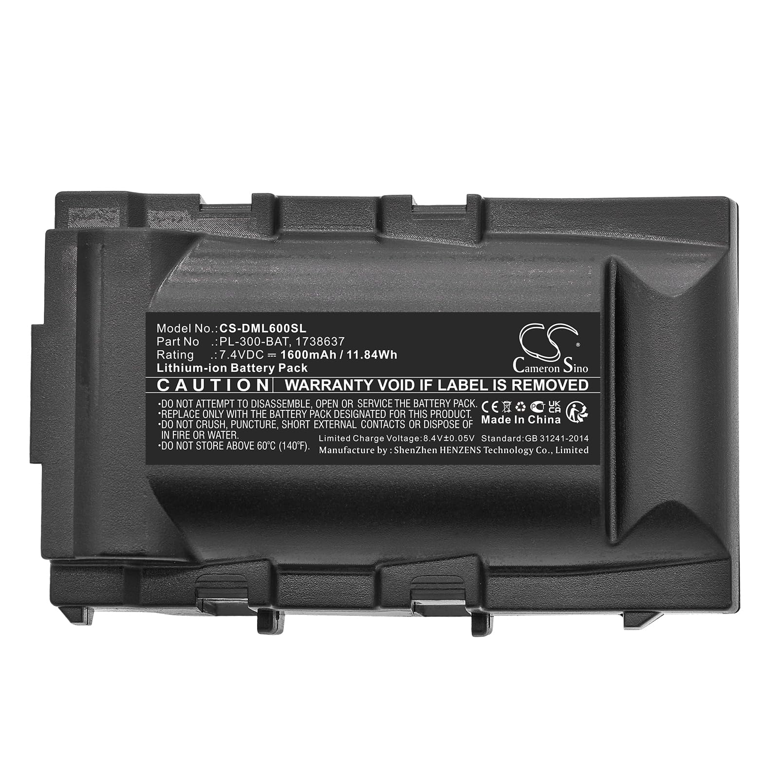 BUSFUIVA Upgrade Portable Printer Battery 1738637 for DYMO Rhino 6000, Rhino 5000, Rhino 5200 7.4V/1600mAh