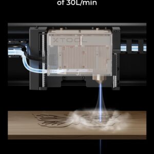 xTool Air Assist for S1 and M1 Ultra, 30L/min Air Output for Laser Air Assist compatible with xTool S1 and M1 Ultra, Auto Control Air Assist and Air Pump for Wood Cutter and Metal Engraver