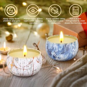 Scented Candles Gifts for Women, 9 Pack 2.5 oz Marble Aromatherapy Candle Set Natural Soy Wax Stress Relief Gift for Mother's Day,Christmas,Birthday,Valentine's Day