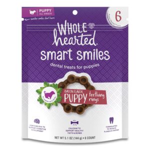 wholehearted smart smiles bacon flavor puppy dental ring 5.1 oz