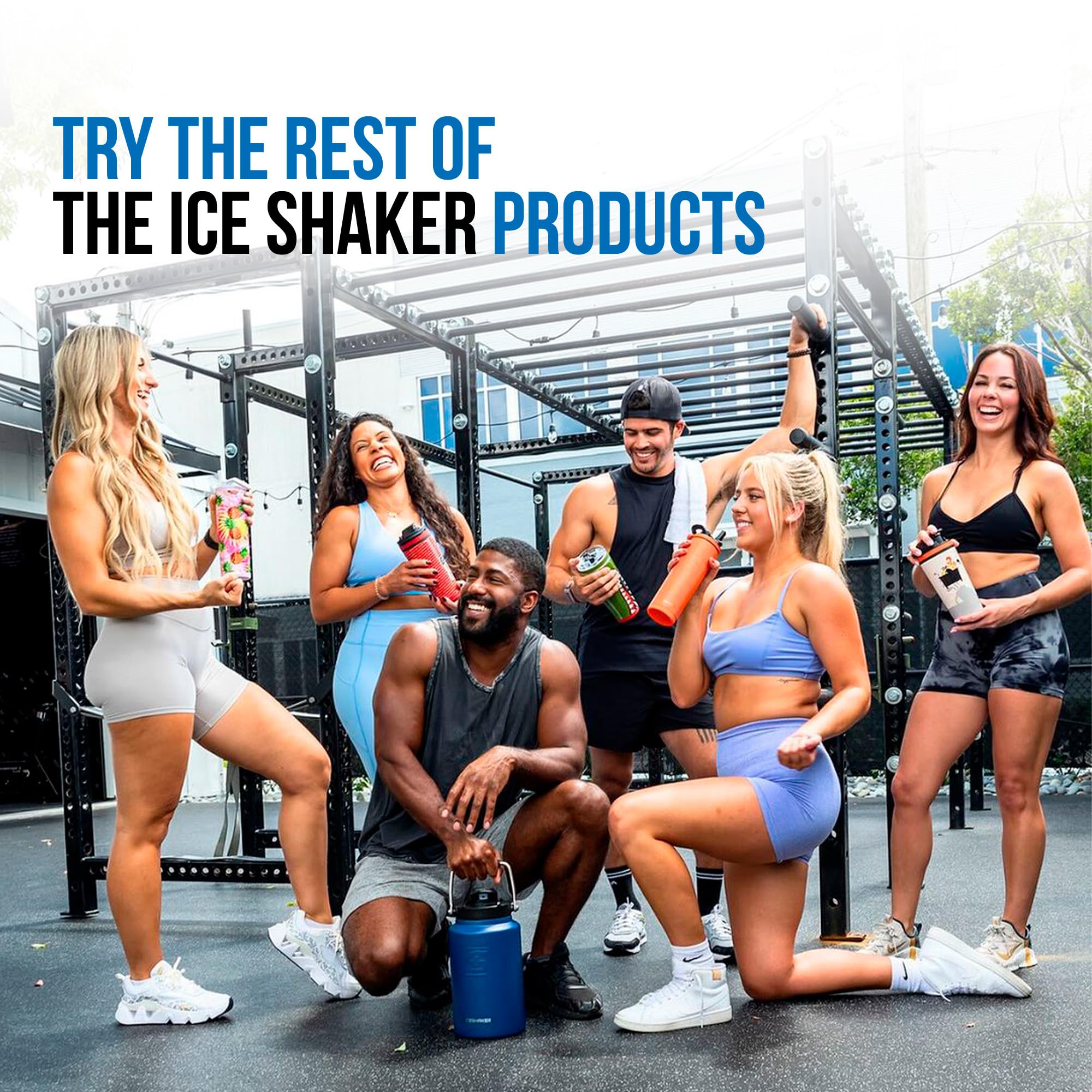 Ice Shaker Insulated Stainless Steel Shaker Bottle | 26oz, Bomber | Cold for 30+ Hours | Insulated Cup with Twist-on Agitator | Odor-Free Shaker Cup for Protein Shakes, Water, Smoothies, Cocktails