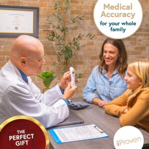 iProvèn Pro Series | Non-Touch Forehead Thermometer with Ear Function | FSA HSA Eligible | Superior Accuracy for Adults, Kids, Babies | Premium Digital Thermometer for Adults and All Ages