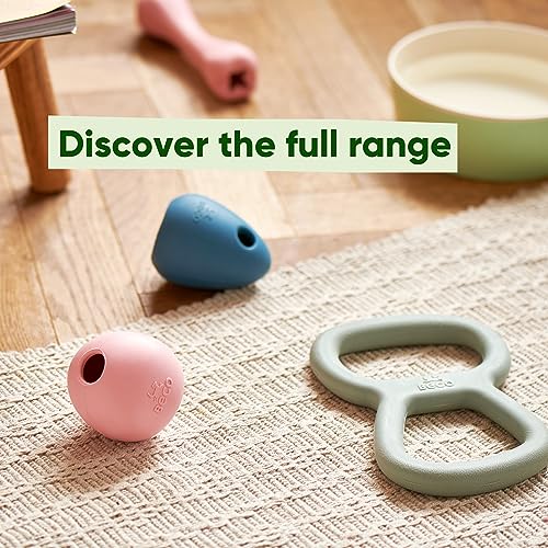 Beco Dog Toy - Natural Rubber Chew Bone Toy with Treat Hole - Green