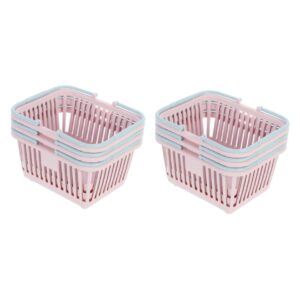 didiseaon 6 pcs storage basket shopping basket small baskets for organizing basket with handle kids shopping cart grocery baskets mini plastic pallets vegetable basket storage box child toy