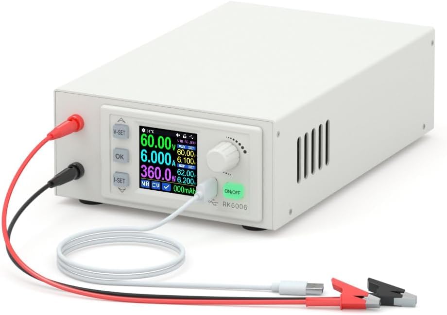 Digital Control RK6006-C 60V 6A 4 Digit Adjustable AC to DC Lab Bench Power Supply Regulator 360W