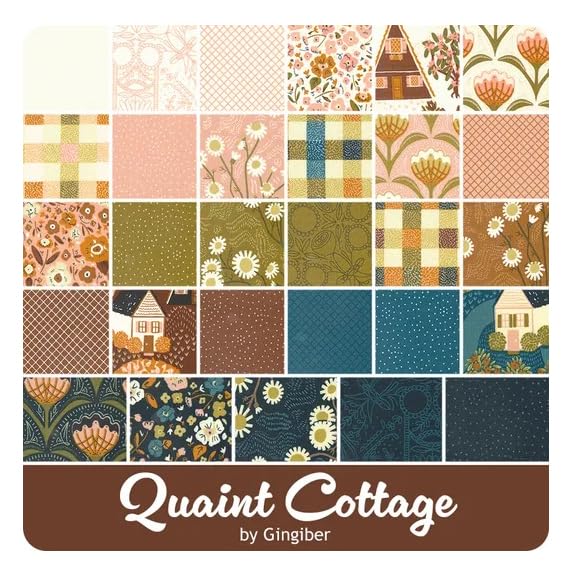 Quaint Cottage Layer Cake®, 42-10" Precut Fabric Quilt Squares by Gingiber