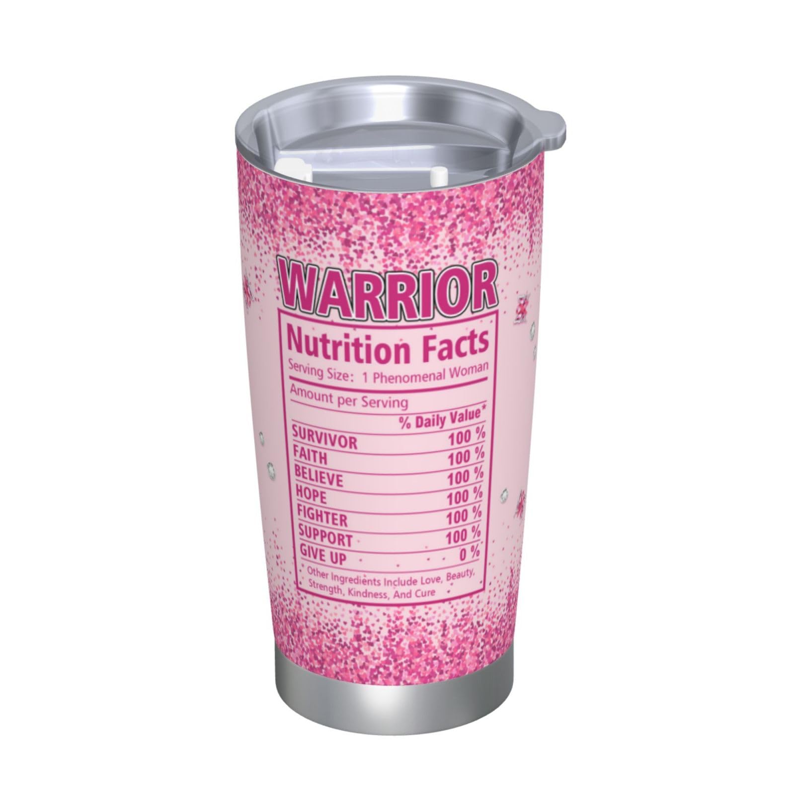 Breast Cancer Gifts for Women, Breast Cancer Gifts Stainless Steel Tumbler 20oz, Breast Cancer Awareness Gifts, Breast Cancer Survivor Gifts for Women, Pink Ribbon Gifts for Breast Cancer Patients