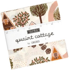 quaint cottage charm pack by gingiber; 42-5" precut fabric quilt squares