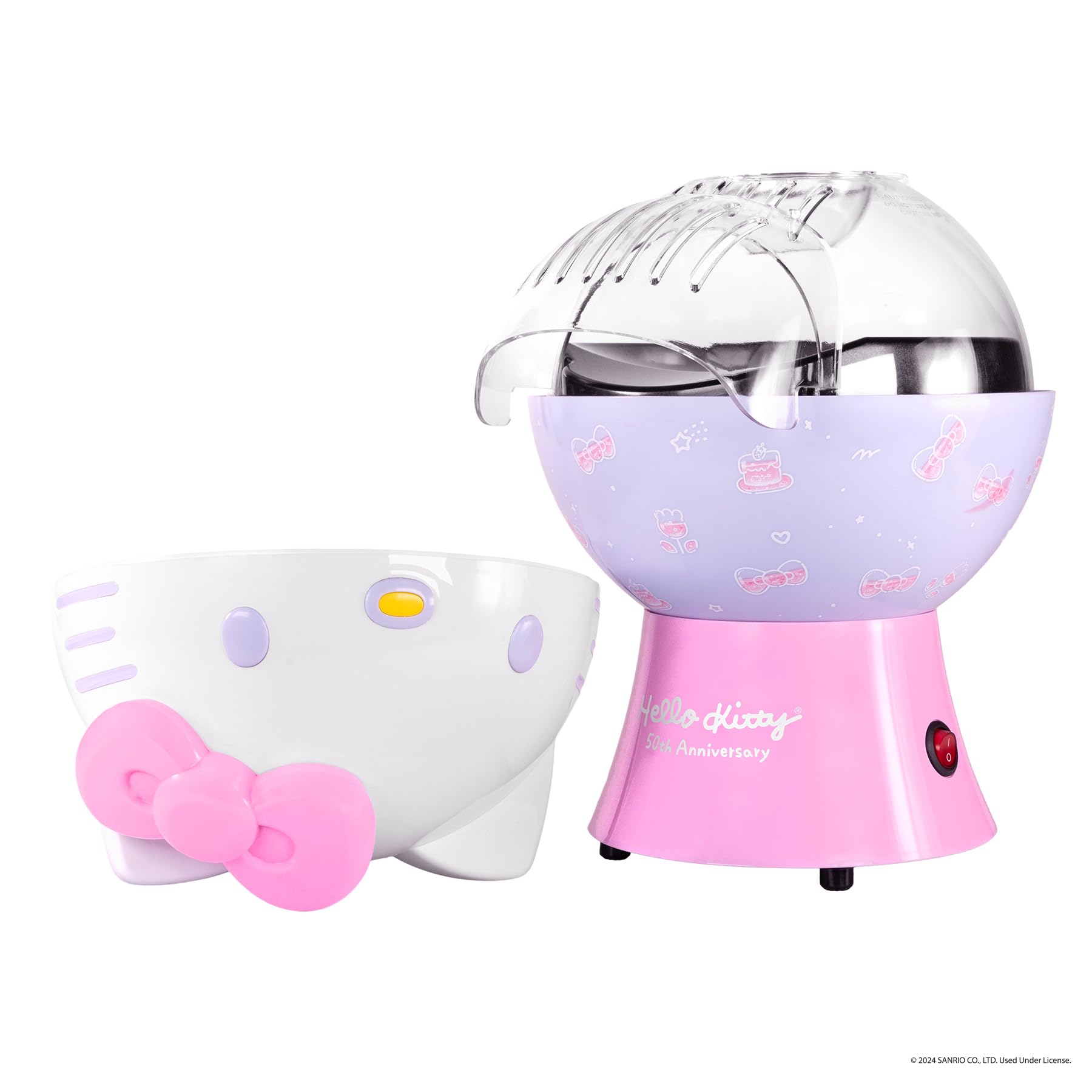 Uncanny Brands Hello Kitty 50th Anniversary Popcorn Maker - Kitchen Appliance