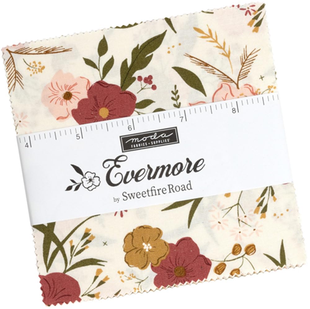 Evermore Charm Pack by Sweetfire Road; 42-5" Precut Fabric Quilt Squares