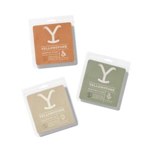 yellowstone wax melt 3 pack, 2.5 oz - paradise valley, campfire suede, pinecrest ridge