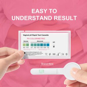 Vaginal pH Test Strips, Feminine Health Vaginal pH Test Strips Kits for Bacterial Vaginitis, Trichomonas Vaginitis, Individual Aluminum Foil Wrapped (4-Packs)- Genuine Sole Seller (haohui-bio)