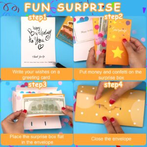 BABORUI Pop Up Birthday Card with Confetti, Happy Birthday Surprise Gift Box Explosion for Money, Cash Birthday Surprise Box for Women/Men/Girls/Boys