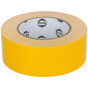 DOAY Yellow Duct Tape Heavy Duty - Upgraded to 9-Mil Thickness, 2 Inches x 40 Yards, Bright Color, Waterproof, Easy to Tear - Great for DIY, Repairs, Industrial, Professional Use, Indoor & Outdoor Use