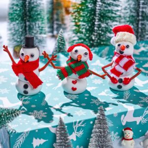 JOYIN Christmas Build Your Snowman Craft Kit, 3 Pack DIY Snowman Christmas Craft Kit for Christmas Arts and Craft Activities, Xmas Gift Stocking Stuffers for Kids,Party Favor School Funny Toy