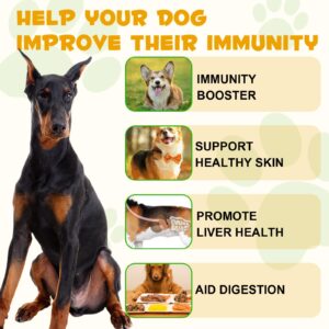 Dog Allergy Relief,Allergy Immunity for Dogs,Dog Allergy Support,Allergy Relief for Dogs Itching Natural Pet Supplement,Daily Vitamins for Healthy Immune System,with Elderberry,Vitamin C,2FL OZ