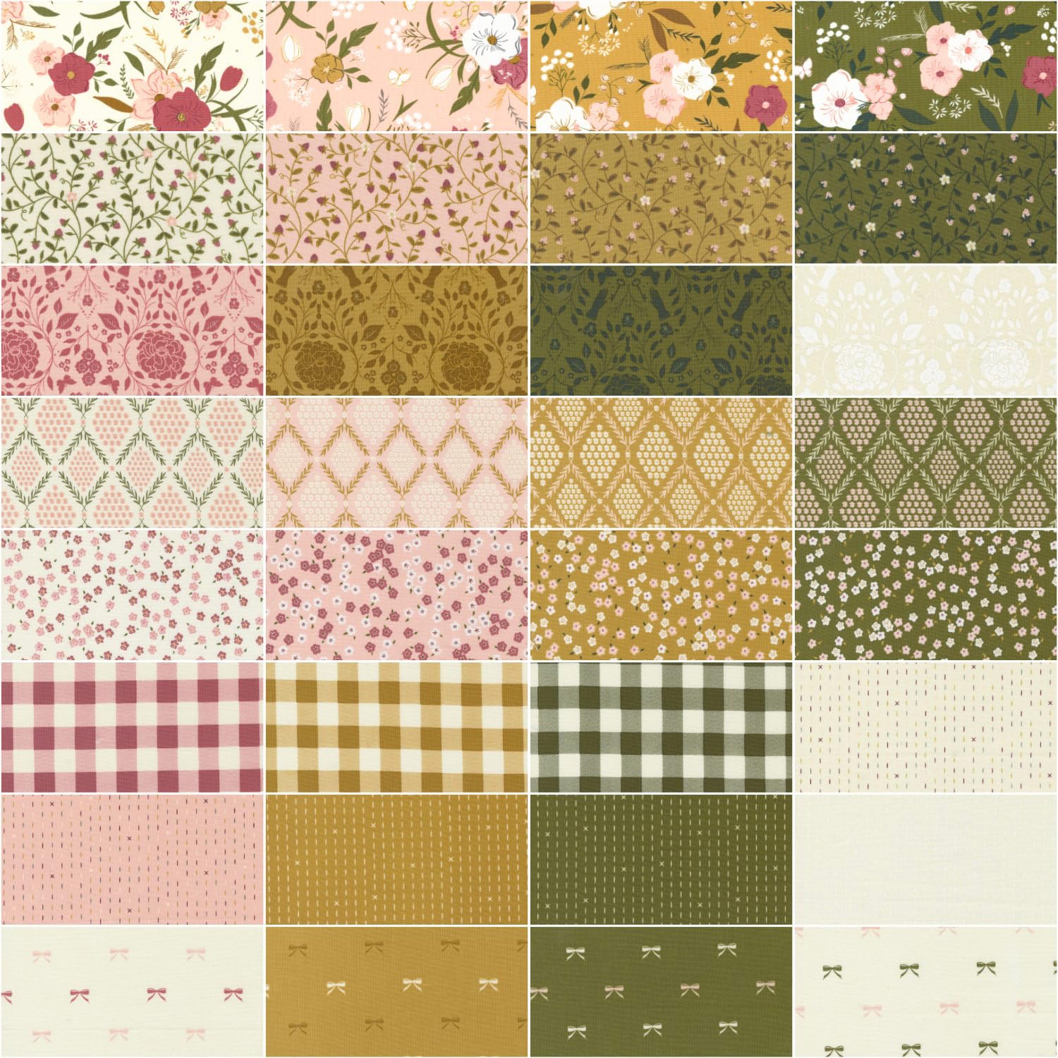 Evermore Charm Pack by Sweetfire Road; 42-5" Precut Fabric Quilt Squares