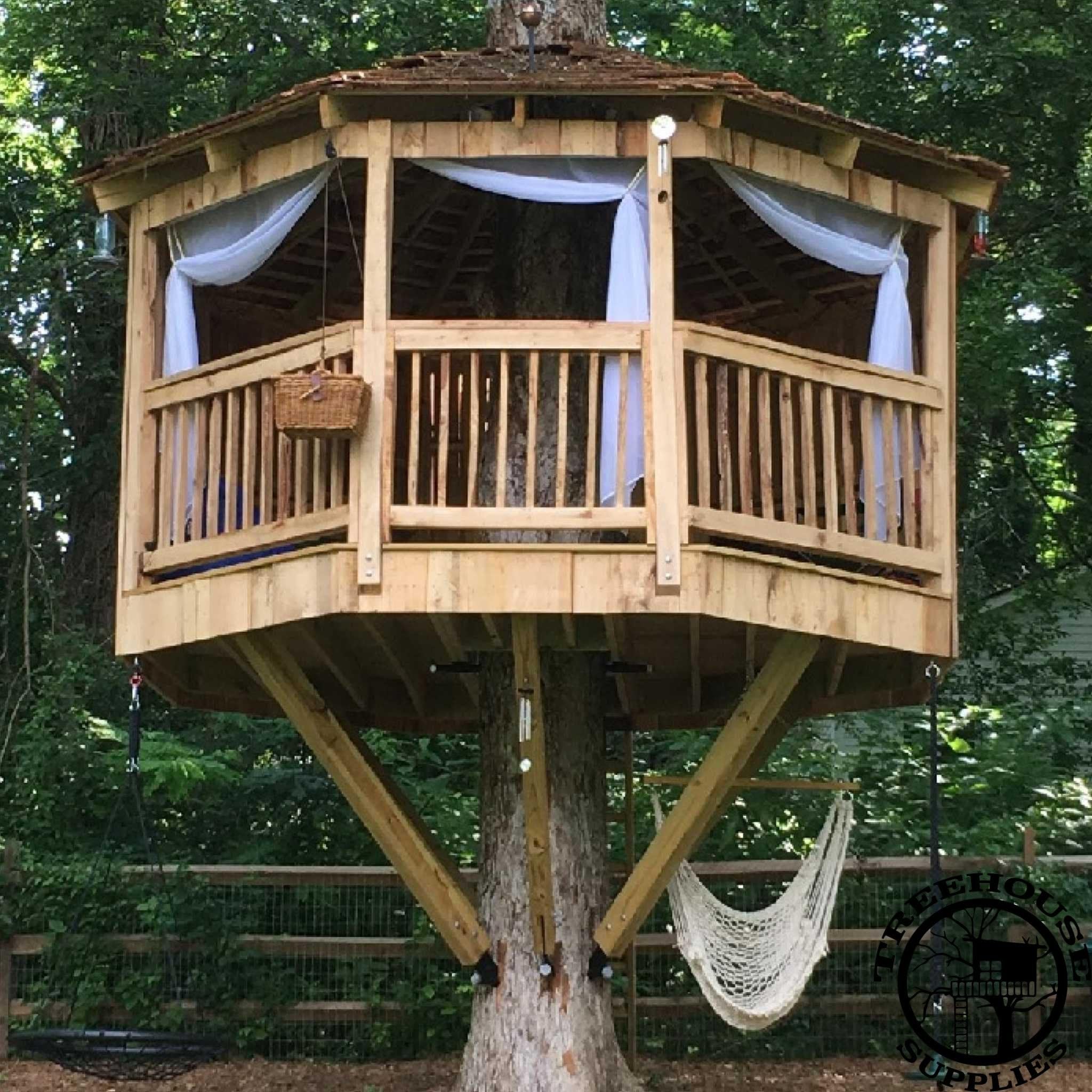 The White River © : 8' Octagonal Treehouse Plan