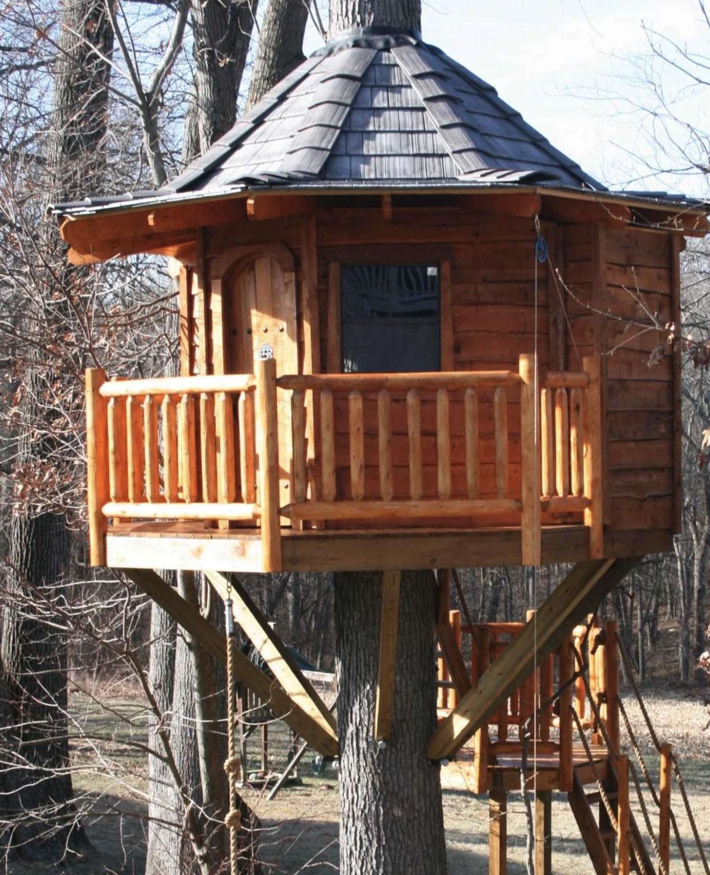 The Rio Grande © : 12' Octagonal Treehouse Plan