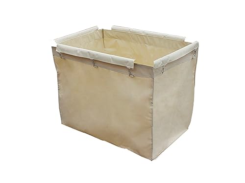 Replacement Liner Bag for Laundry Cart,Removable Waterproof Liner Bag for Rolling Laundry Basket,Oxford Cloth Storage Bags,Beige,Rectangular