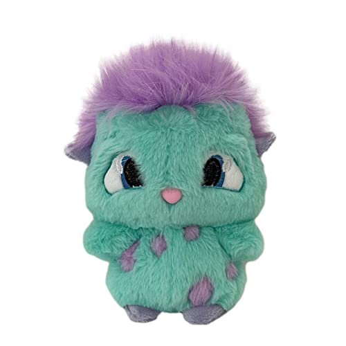 Furry Bibble Plushies, Purple Hair Kawaii Chubby Elf Plush Doll, Super Soft Hit Animated Movie Character Plush Toy, Creative Role Throw Pillow, Funny Cute Home Decor Collectibles Stuffed Toys-Green