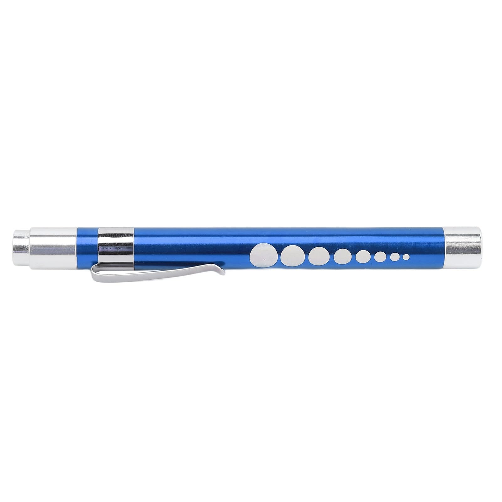 Pen Lights for Nurses, Aluminum Alloy LED Penlight with Pupil Gauge – Concave Design for Precise Yellow Lighting, Medicals Pen Light(Blue)