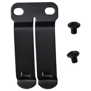 Urjumpea Discreet Monoblock Clip Sheath Belt Clip Clasp Metal Mounting Hardware with Screws, Holster Sheath Belt Clip Clasp