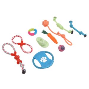 Dental Dog Rope Toys Cleaning Chew Toys Cotton Rope Dog Toy Durable Interactive Dog Tug Toy Puppy Chew Toys Small Teething Pets for Aggressive Chewers