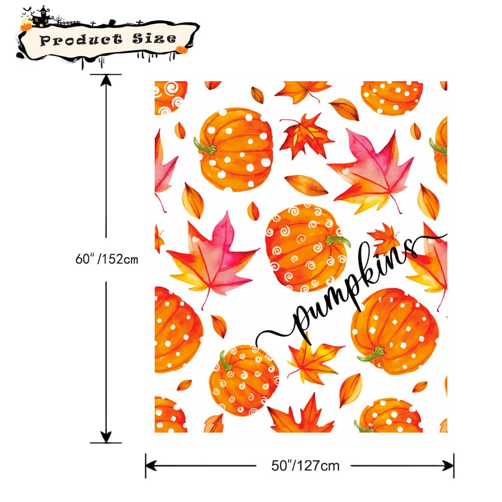 Fall Throw Blanket Teen Autumn Maple Leaf Blanket Thanksgiving Pumpkins Throw Blanket Couch Sofa Bed Living Room Outdoor Lightweight Cozy Soft Fuzzy Plush Blankets and Throws 50x60-1